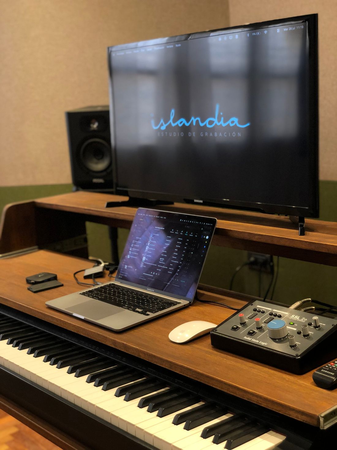Studio C production desk with an SSL interface